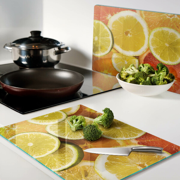 Glazen snijplanken Citrus en citrusvruchten