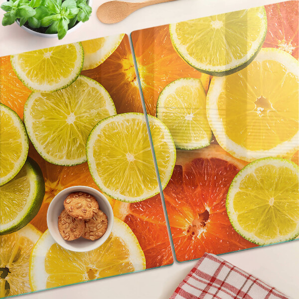 Glazen snijplanken Citrus en citrusvruchten