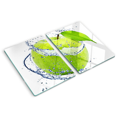 Glazen snijplanken Appel in water