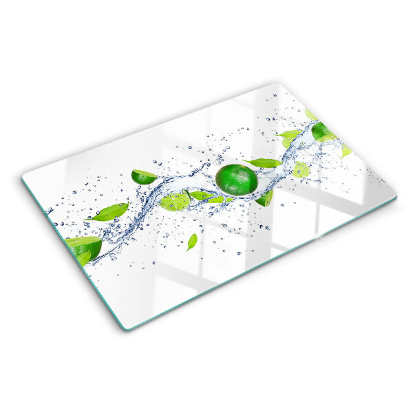 Glazen snijplanken Citroenen en bladwater