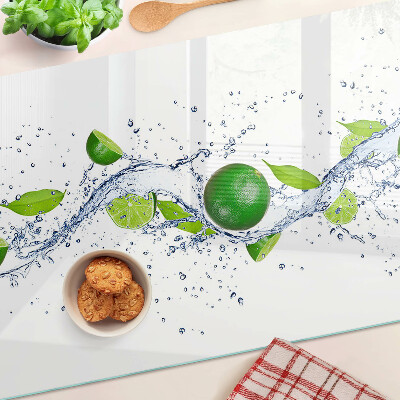 Glazen snijplanken Citroenen en bladwater