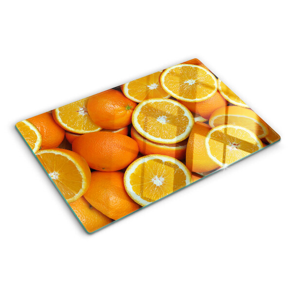 Glazen snijplanken Gesneden sinaasappels