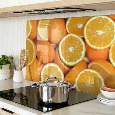 Glazen snijplanken Gesneden sinaasappels