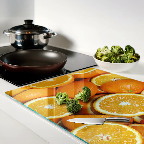 Glazen snijplanken Gesneden sinaasappels