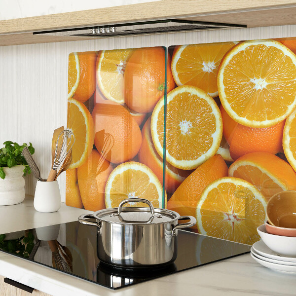 Glazen snijplanken Gesneden sinaasappels