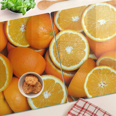 Glazen snijplanken Gesneden sinaasappels