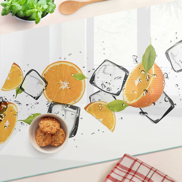 Snijplanken glas Citrus met ijs