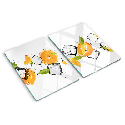 Snijplanken glas Citrus met ijs