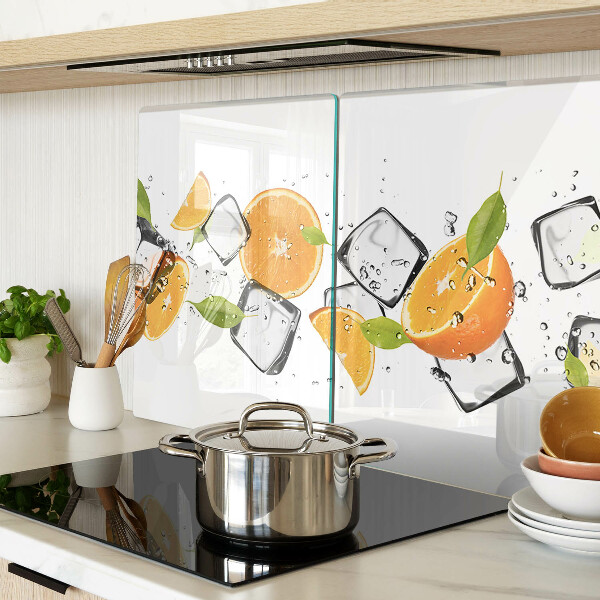 Snijplanken glas Citrus met ijs