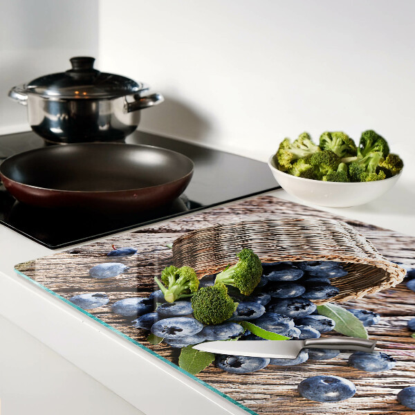 Glazen snijplanken Bessen in een mand