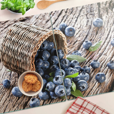 Glazen snijplanken Bessen in een mand