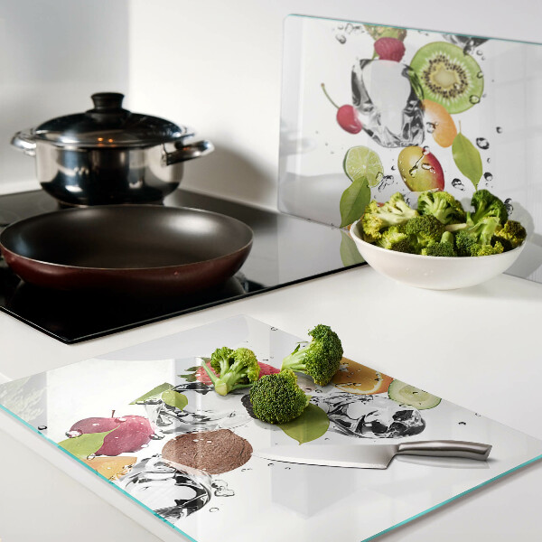 Glazen snijplanken Fruit met ijs