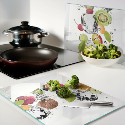 Glazen snijplanken Fruit met ijs