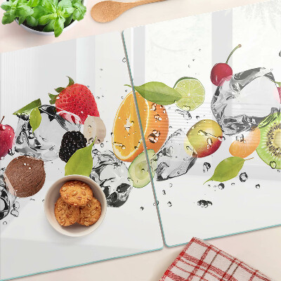 Glazen snijplanken Fruit met ijs