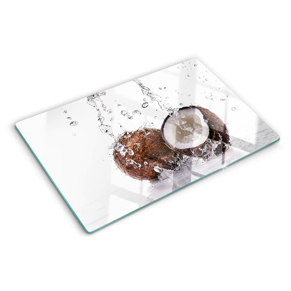 Glazen snijplanken Kokosnoot in water