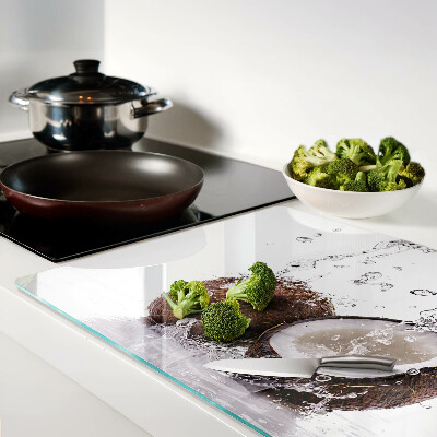 Glazen snijplanken Kokosnoot in water