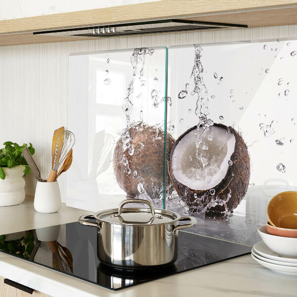 Glazen snijplanken Kokosnoot in water