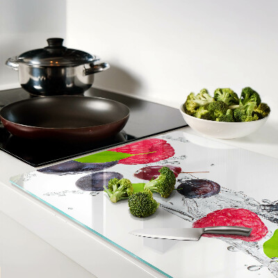 Glazen snijplanken Fruit in water