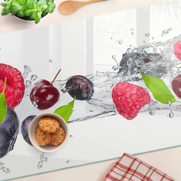 Glazen snijplanken Fruit in water