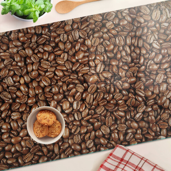 Glazen snijplanken Koffiebonen
