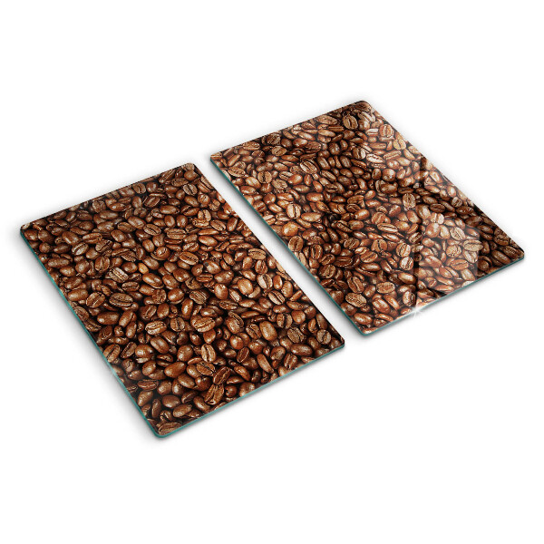 Glazen snijplanken Koffiebonen