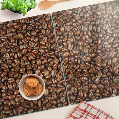 Glazen snijplanken Koffiebonen