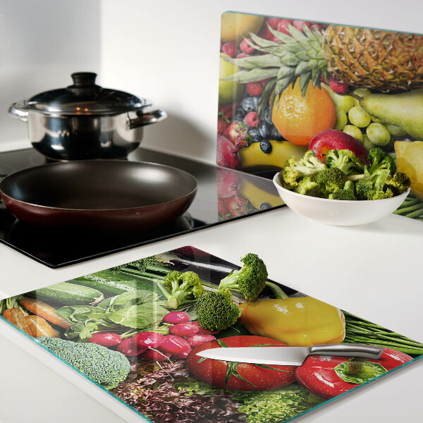 Snijplanken glas Fruit en groenten