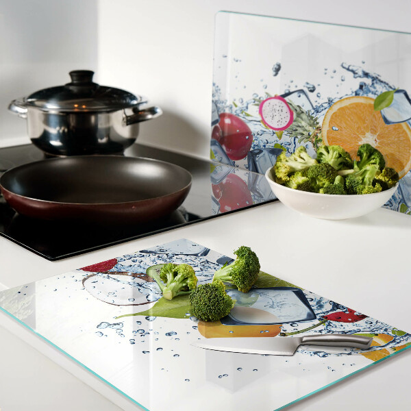 Snijplanken glas Fruit en ijs