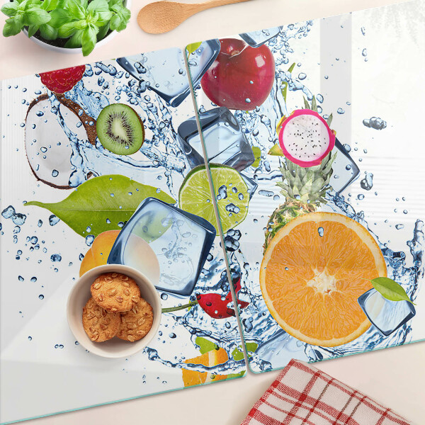 Snijplanken glas Fruit en ijs