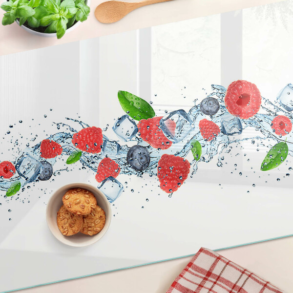 Glazen snijplanken Bloemenpatroon met bessen