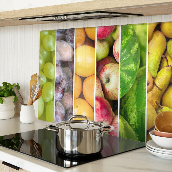 Snijplanken van glas Fruit in regenboogkleuren