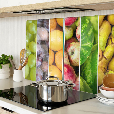 Snijplanken van glas Fruit in regenboogkleuren