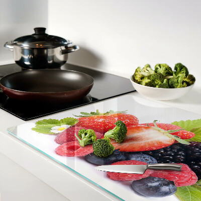 Snijplanken glas Bosvruchten