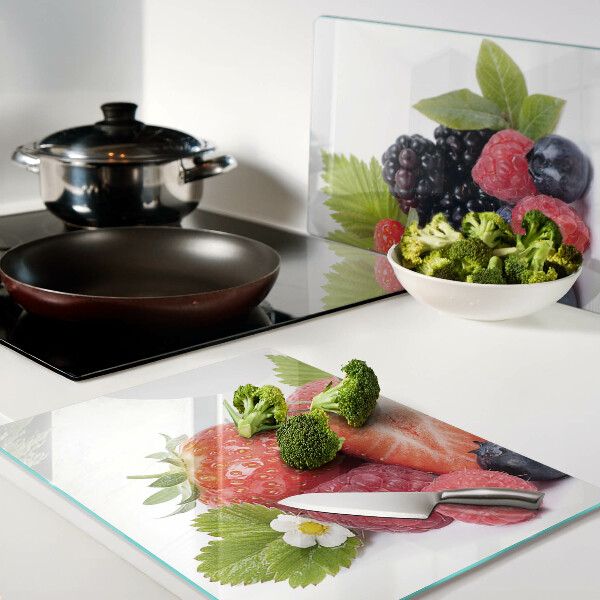Snijplanken glas Bosvruchten