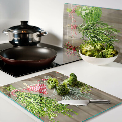 Glazen snijplanken Kruiden aan een touwtje