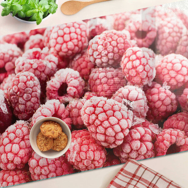 Glazen snijplanken Verse frambozen