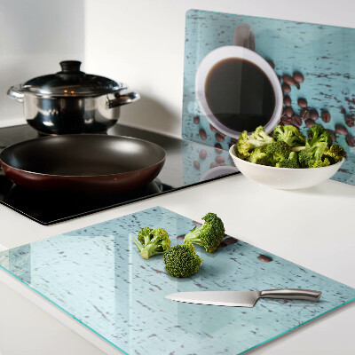 Glazen snijplanken Koffie en koffiebonen