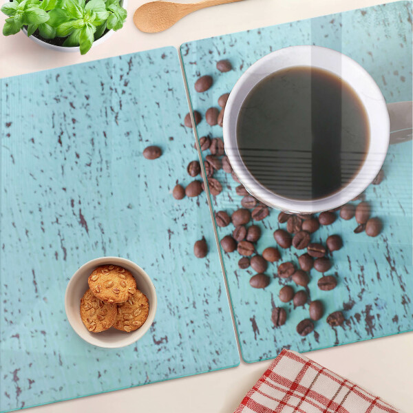 Glazen snijplanken Koffie en koffiebonen