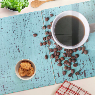 Glazen snijplanken Koffie en koffiebonen