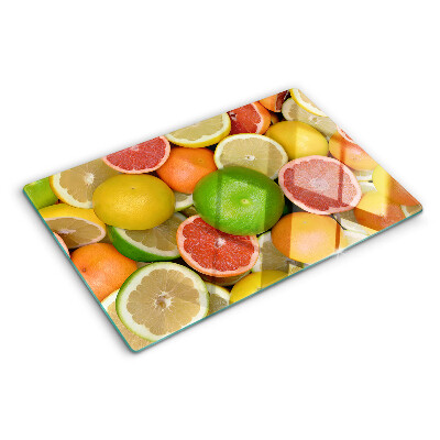 Snijplanken glas Citrusvruchten in kleur