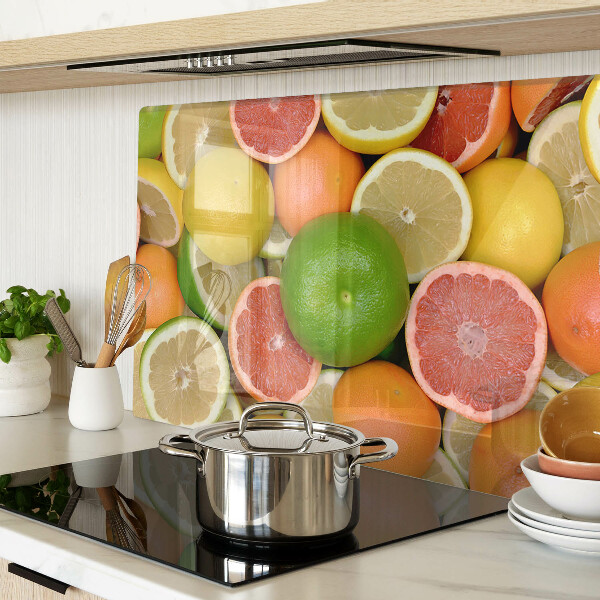 Snijplanken glas Citrusvruchten in kleur