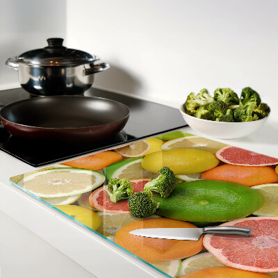 Snijplanken glas Citrusvruchten in kleur