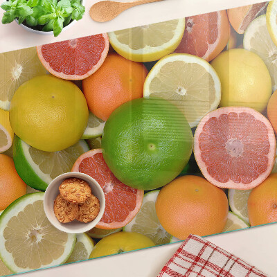 Snijplanken glas Citrusvruchten in kleur