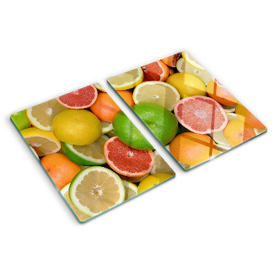 Snijplanken glas Citrusvruchten in kleur