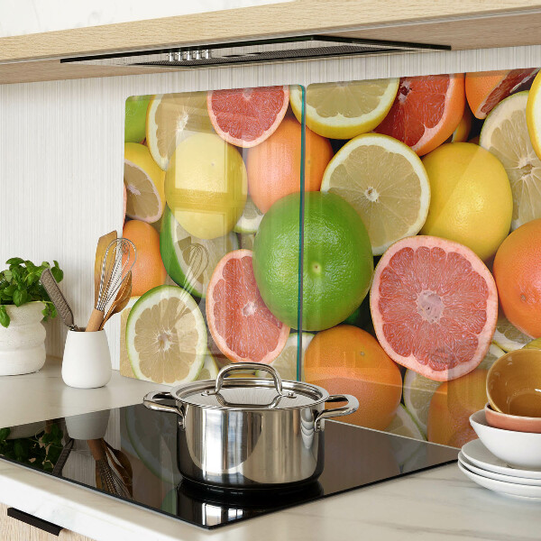 Snijplanken glas Citrusvruchten in kleur