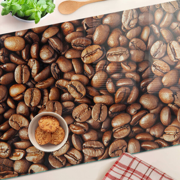 Glazen snijplanken Koffiebonen