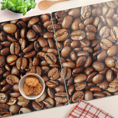 Glazen snijplanken Koffiebonen