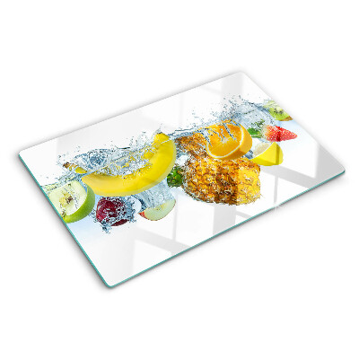 Snijplanken glas Fruit in water