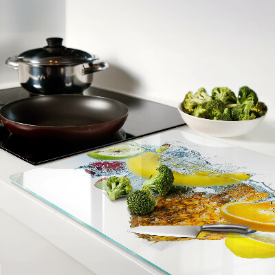 Snijplanken glas Fruit in water