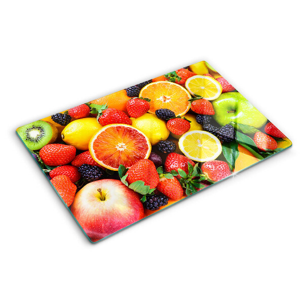 Snijplanken glas Tropische vruchten en bessen
